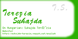 terezia suhajda business card